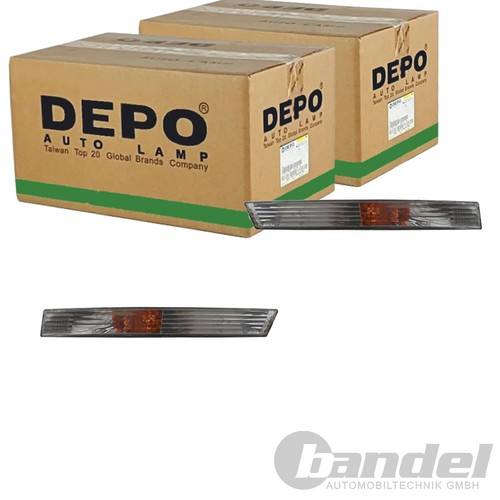Depo blinker satz - satz, rauchgrau